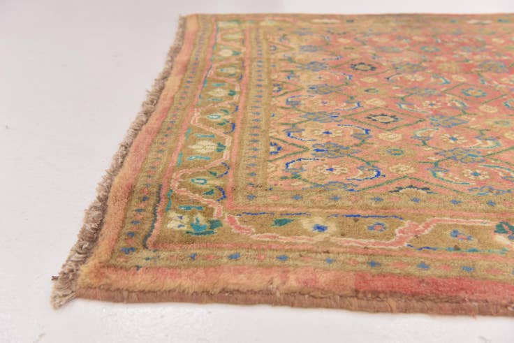 Detail image of 3' 10 x 9' 8 Hand Knotted Farahan Persian Wool Runner Rug