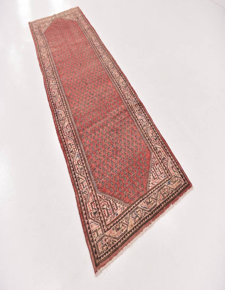 Detail image of 3' 6 x 10' 2  Hand Knotted Farahan Persian Wool Runner Rug