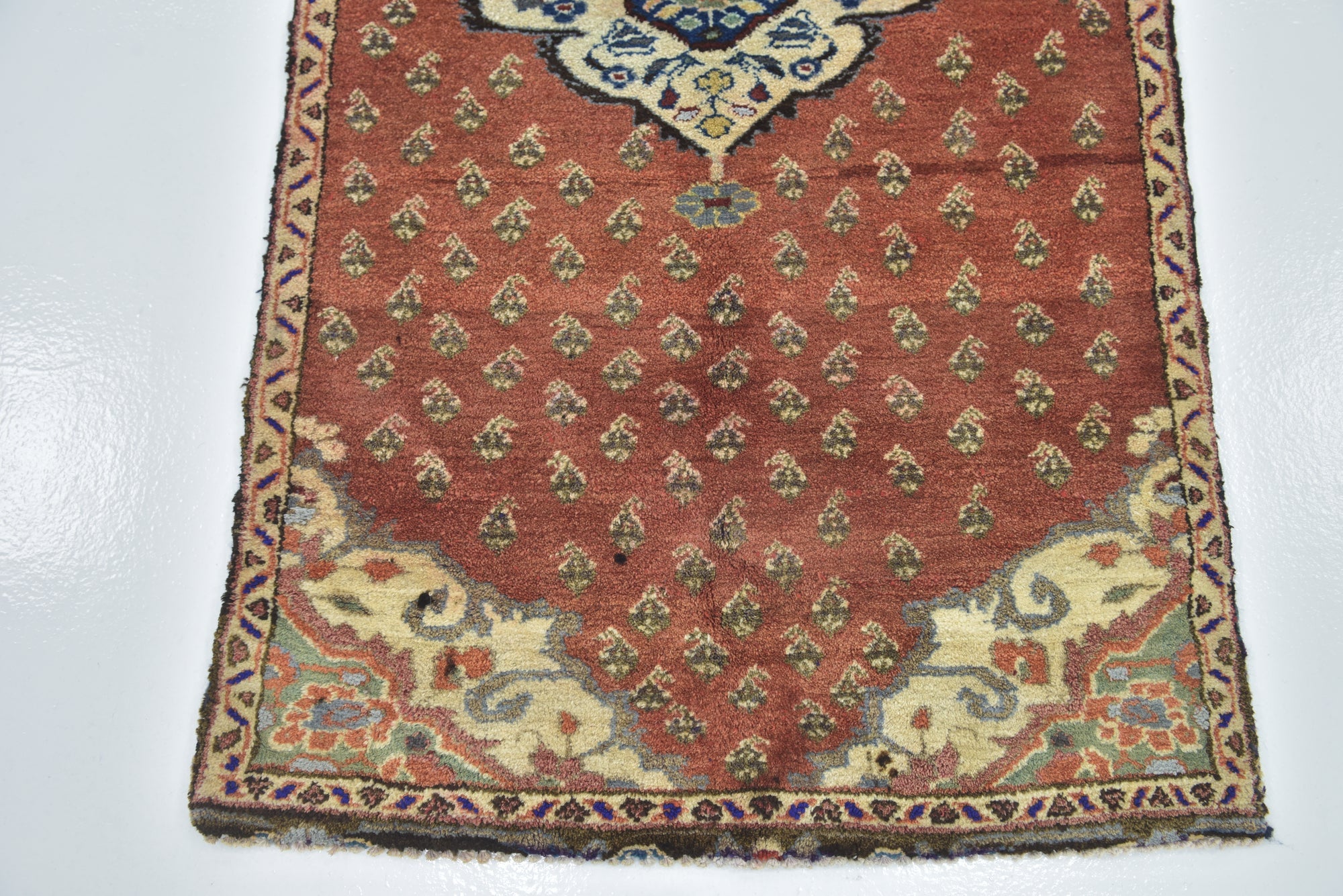Detail image 5 of 14: 3' x 6' 2 Hand Knotted Farahan Persian Wool Runner Rug