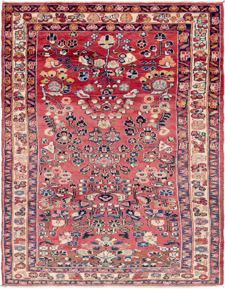 Detail image of 4' 2 x 9' 6 Farahan Wool Runner Rug