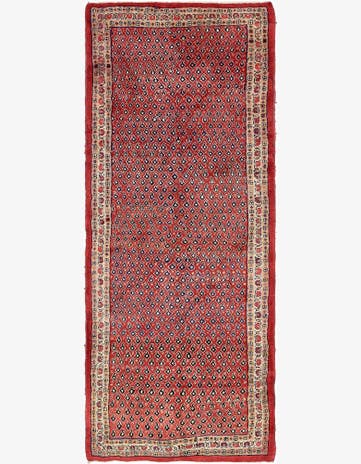 4' x 10' 4 Hand Knotted Farahan Persian Wool Runner Rug