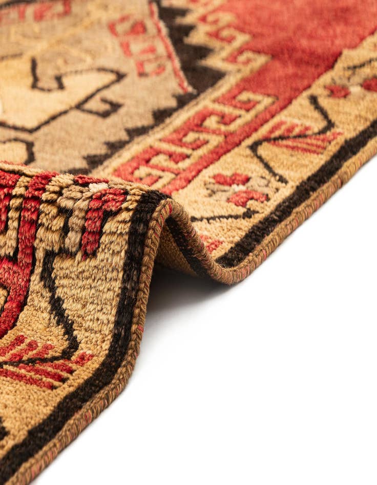 Detail image of 3' 3 x 6' 4  Hand Knotted Fars Wool Runner Rug