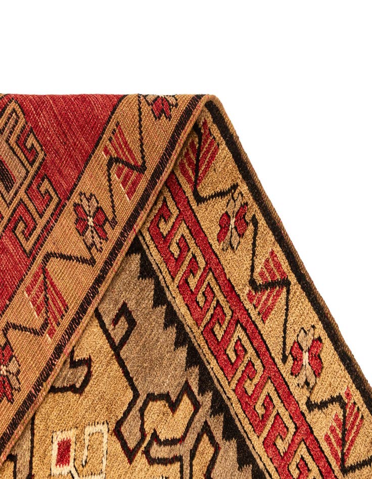 Detail image of 3' 3 x 6' 4  Hand Knotted Fars Wool Runner Rug