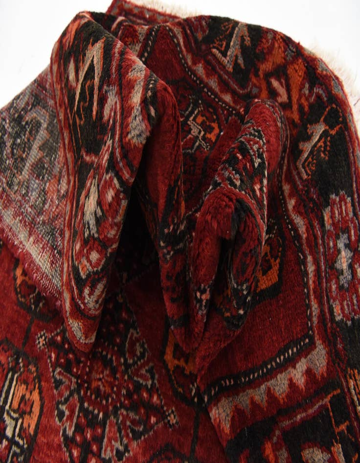 Detail image of 3' 5 x 10' 11  Hand Knotted Ferdos Persian Wool Runner Rug