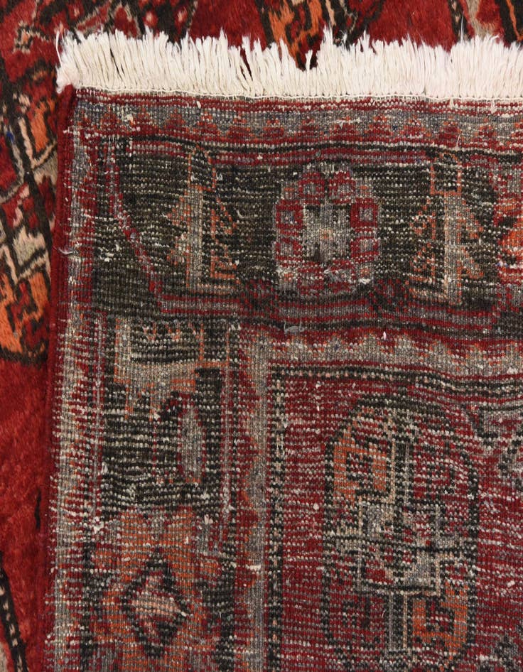 Detail image of 3' 5 x 10' 11  Hand Knotted Ferdos Persian Wool Runner Rug