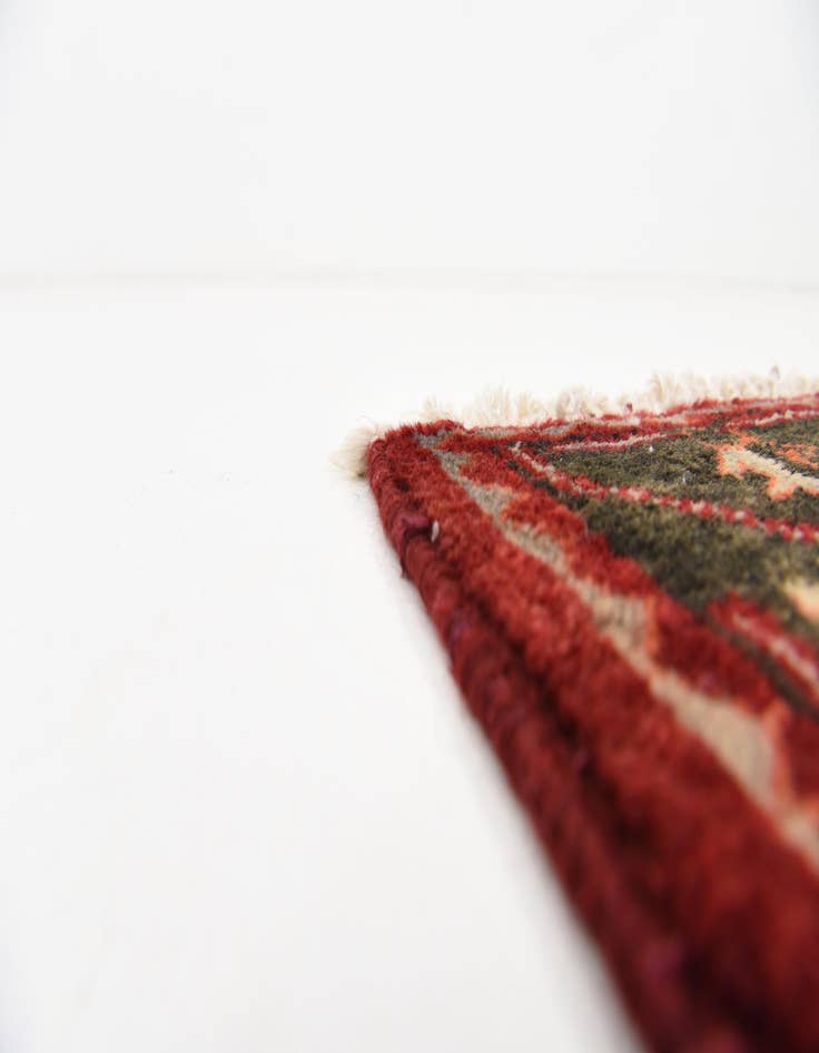 Detail image of 3' 5 x 10' 11  Hand Knotted Ferdos Persian Wool Runner Rug