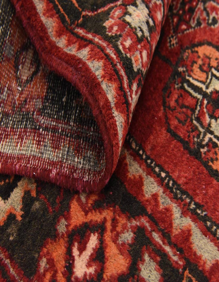 Detail image of 3' 5 x 10' 11  Hand Knotted Ferdos Persian Wool Runner Rug
