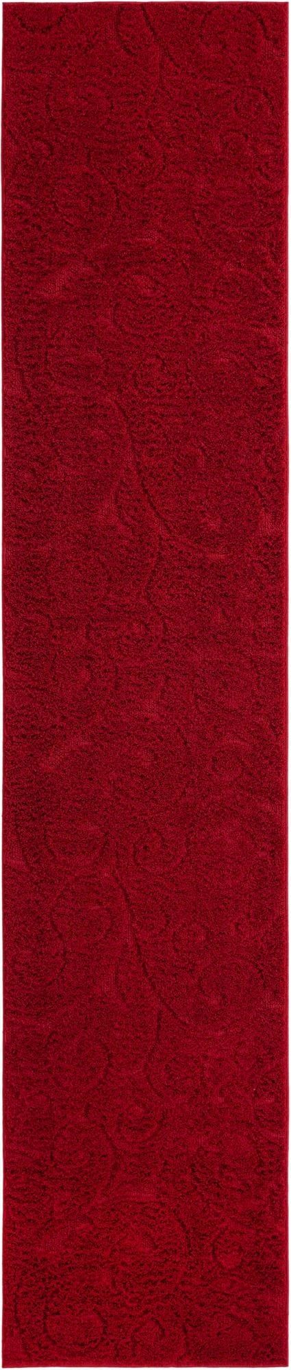 2' 7 x 12' Floral Shag Runner Rug