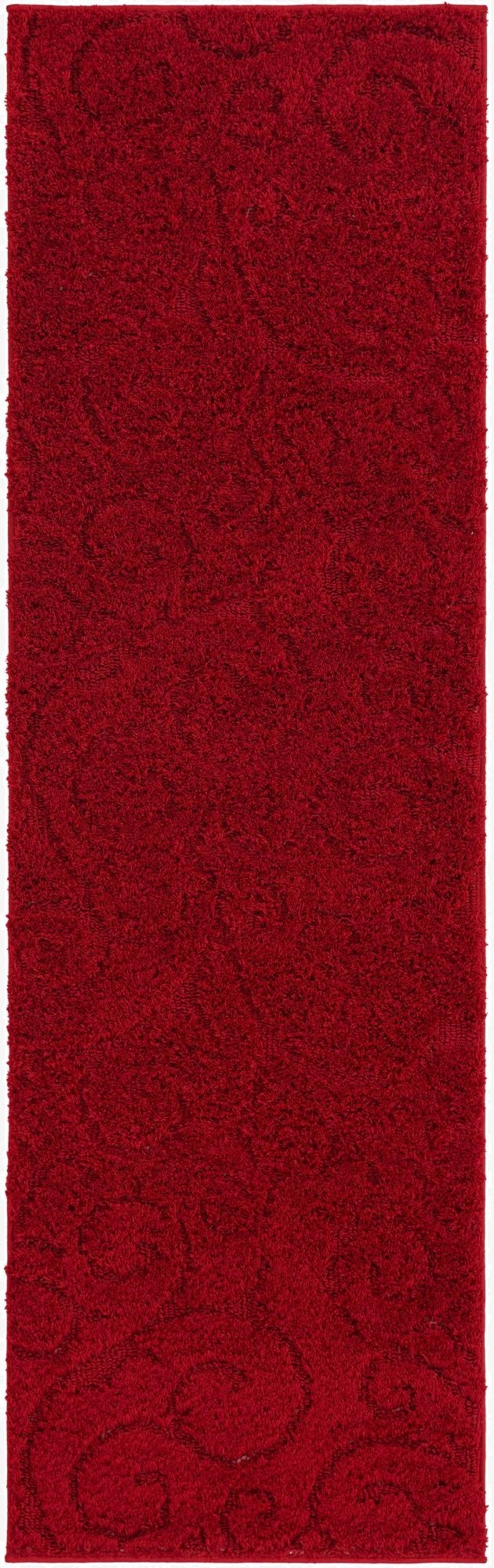 2' x 6' 7 Floral Shag Runner Rug