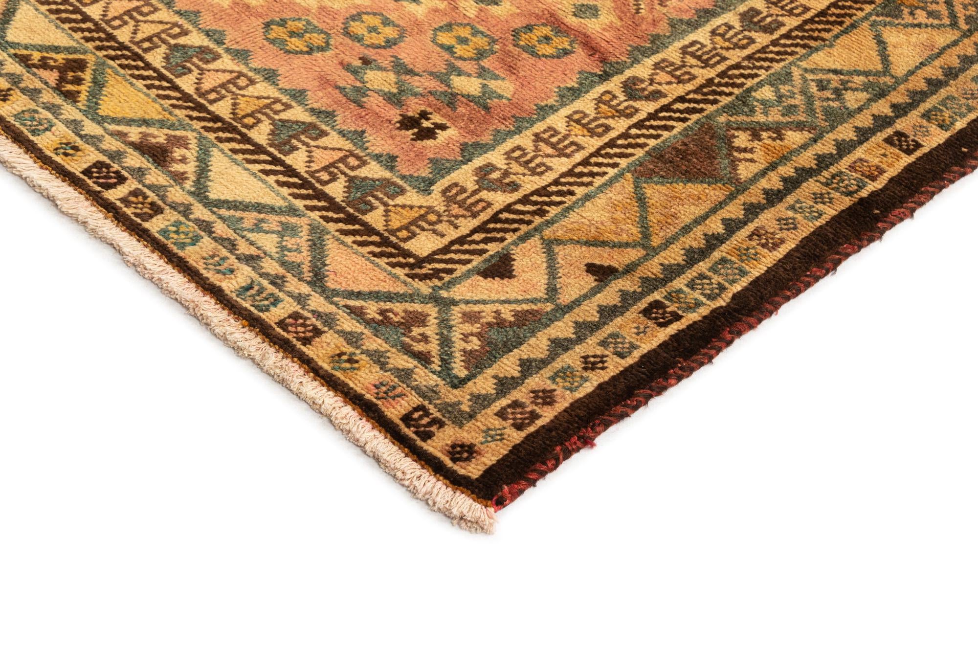 4' 7 x 8' 8 Gabbeh Wool Runner Rug