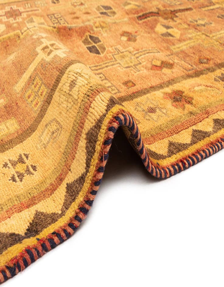 Detail image of 4' 4 x 8' 1 Gabbeh Wool Runner Rug
