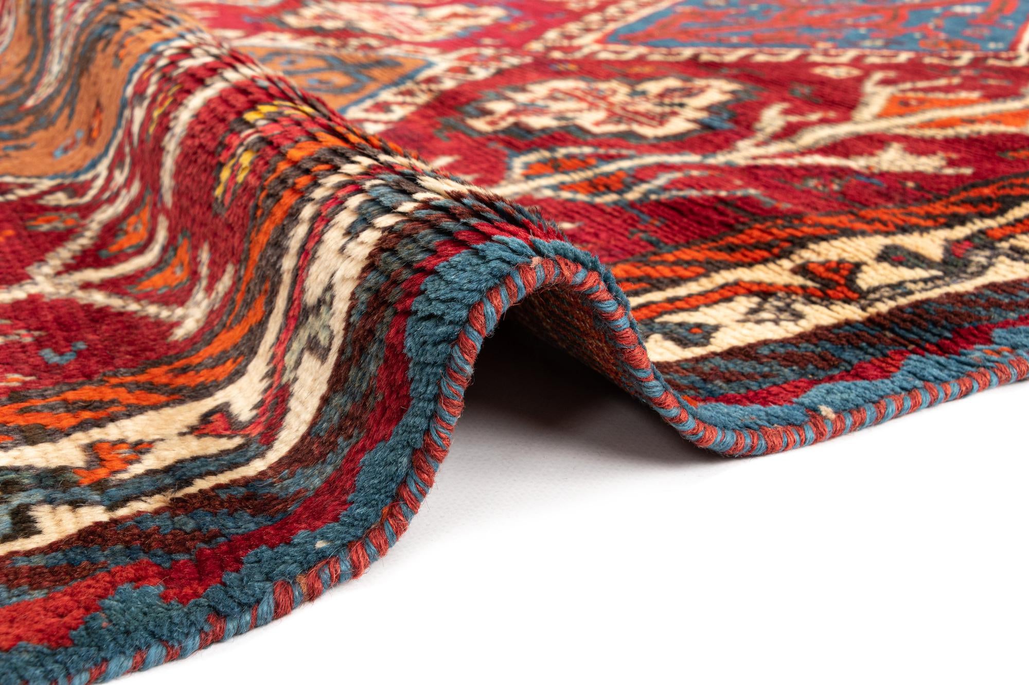 3' 5 x 7' Gabbeh Wool Runner Rug