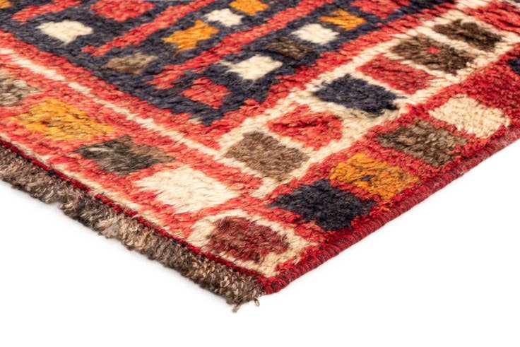 Detail image of 3' 4 x 6' 10 Gabbeh Wool Runner Rug