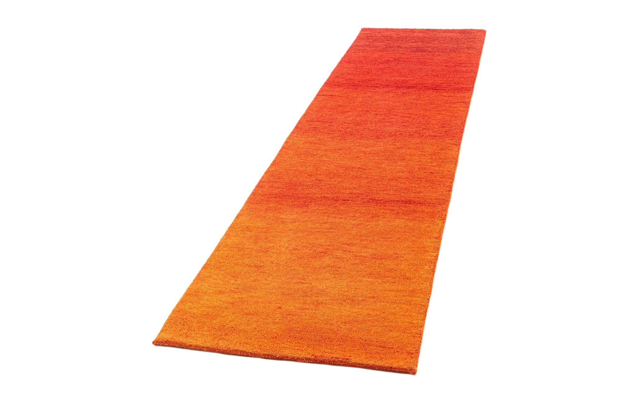 2' 7 x 10' Hand Knotted Gabbeh Wool Runner Rug