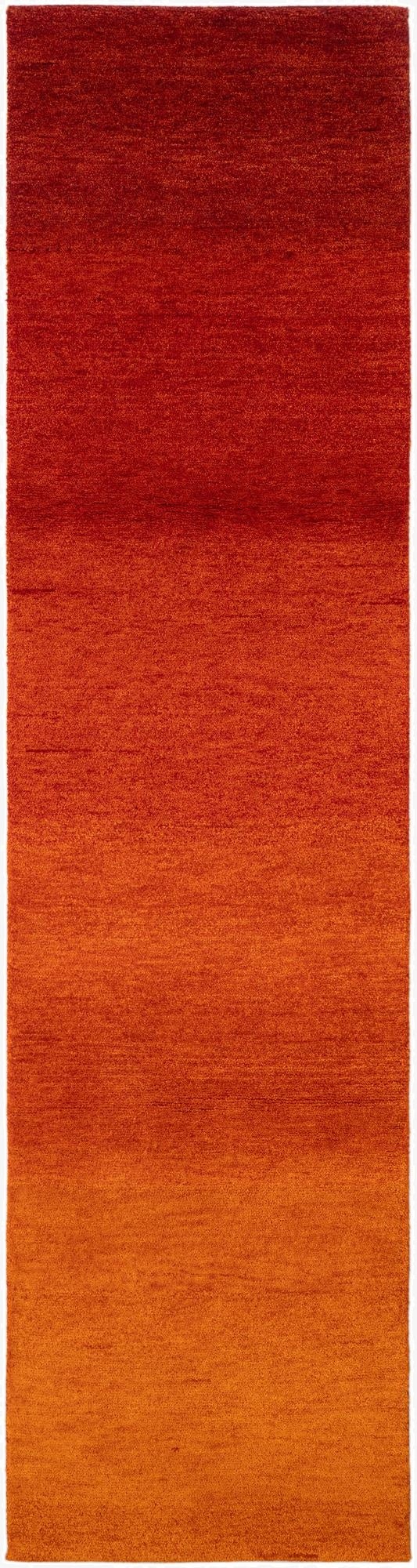 2' 7 x 10'  Hand Knotted Gabbeh Wool Runner Rug