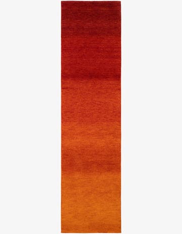 2' 7 x 10' Hand Knotted Gabbeh Wool Runner Rug