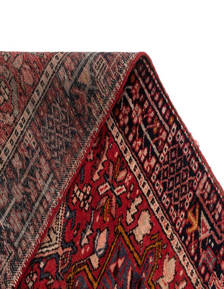 Detail image of 3' 3 x 12' 6 Gharajeh Wool Runner Rug
