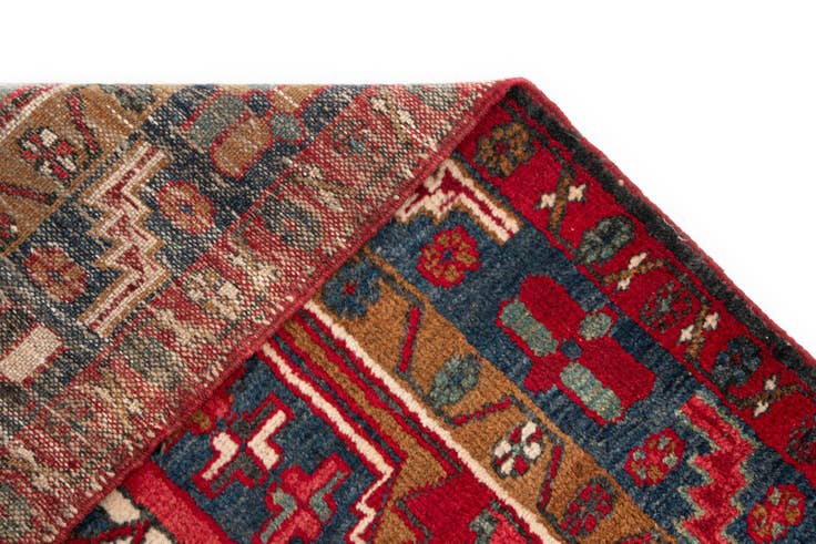 Detail image of 3' 5 x 9' 11 Gharajeh Wool Runner Rug