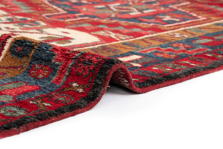 Detail image of 3' 5 x 9' 11 Gharajeh Wool Runner Rug