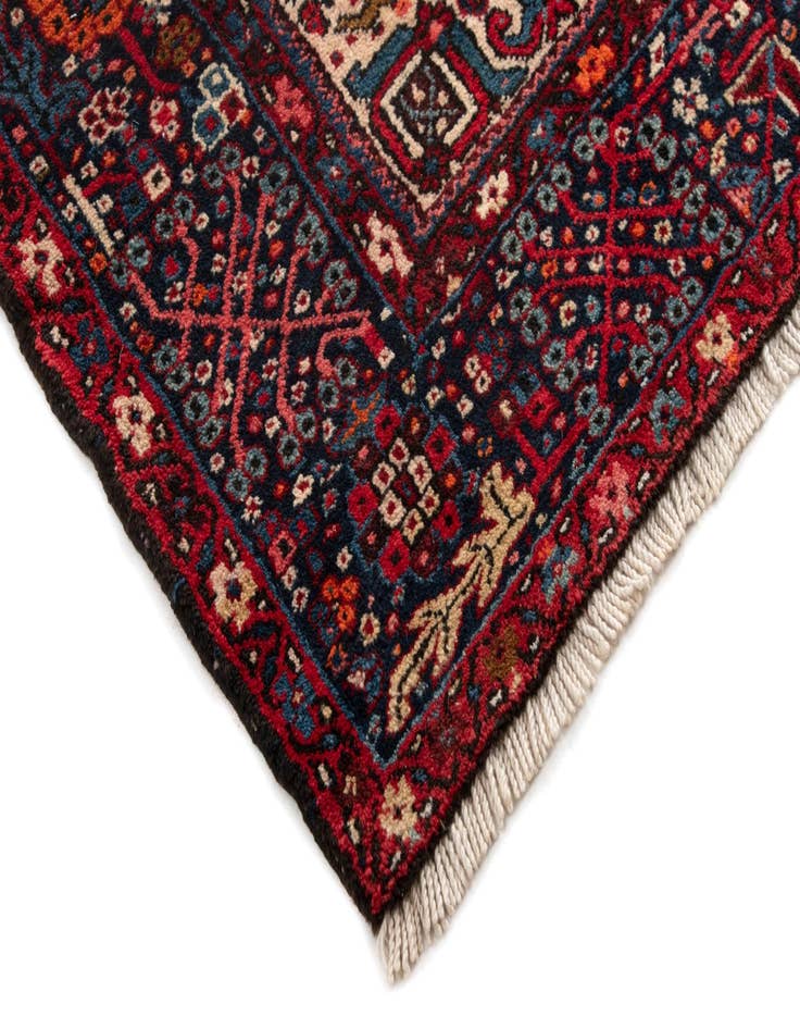 Detail image of 4' 9 x 12' 10  Hand Knotted Gharajeh Persian Wool Runner Rug