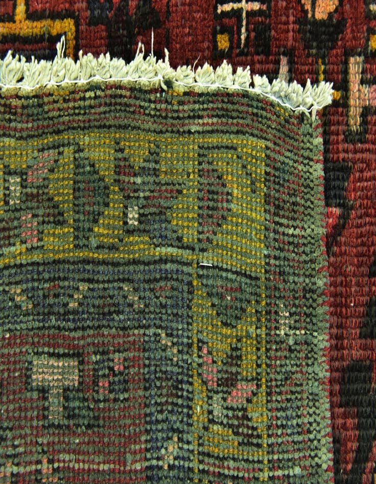 Detail image of 3' 3 x 10' 5  Hand Knotted Gharajeh Persian Wool Runner Rug