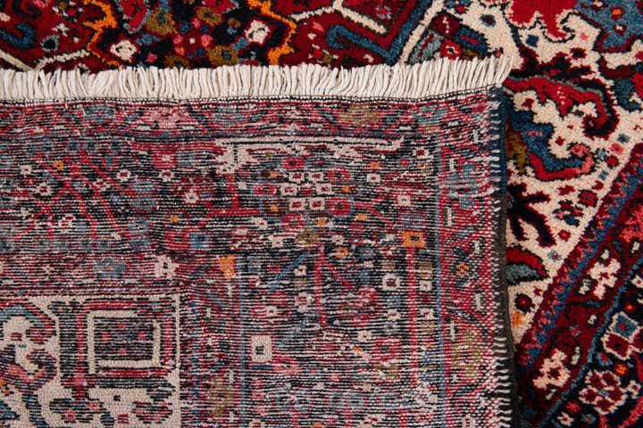 4' 9 x 12' 10 Hand Knotted Gharajeh Persian Wool Runner Rug