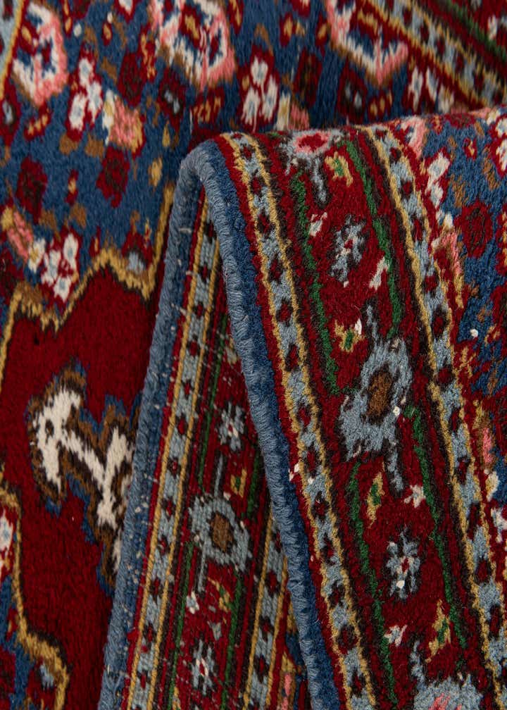 2' 1 x 4' 6 Hand Knotted Gharajeh Wool Runner Rug