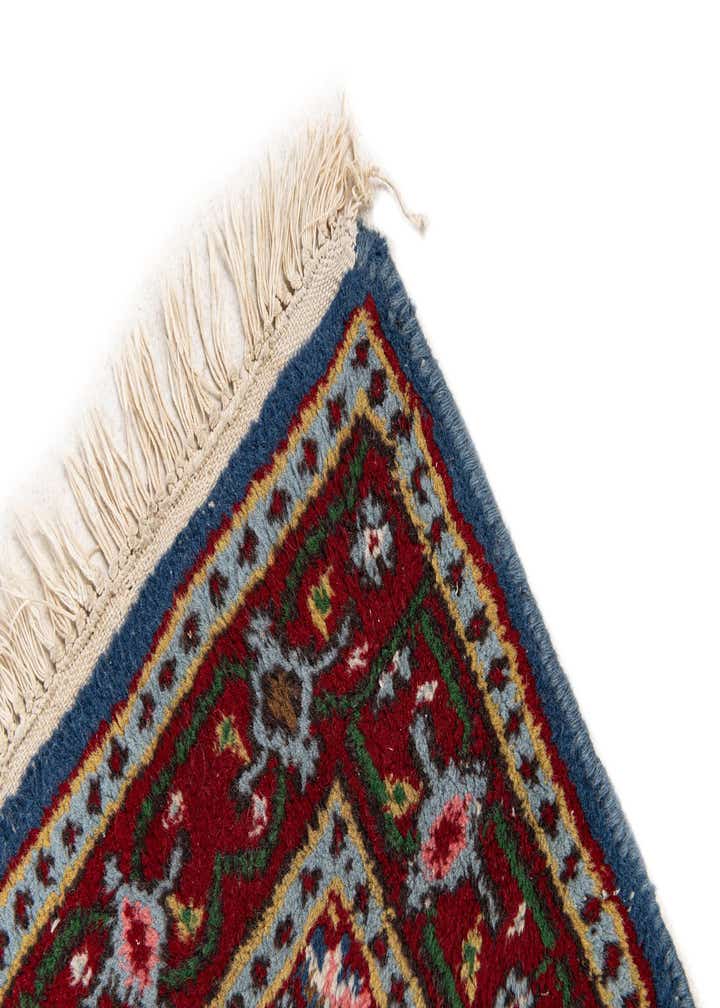 2' 1 x 4' 6 Hand Knotted Gharajeh Wool Runner Rug