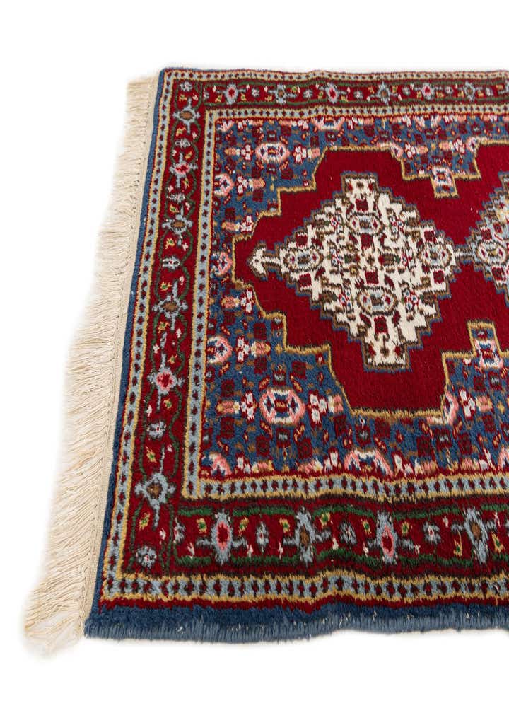 2' 1 x 4' 6 Hand Knotted Gharajeh Wool Runner Rug
