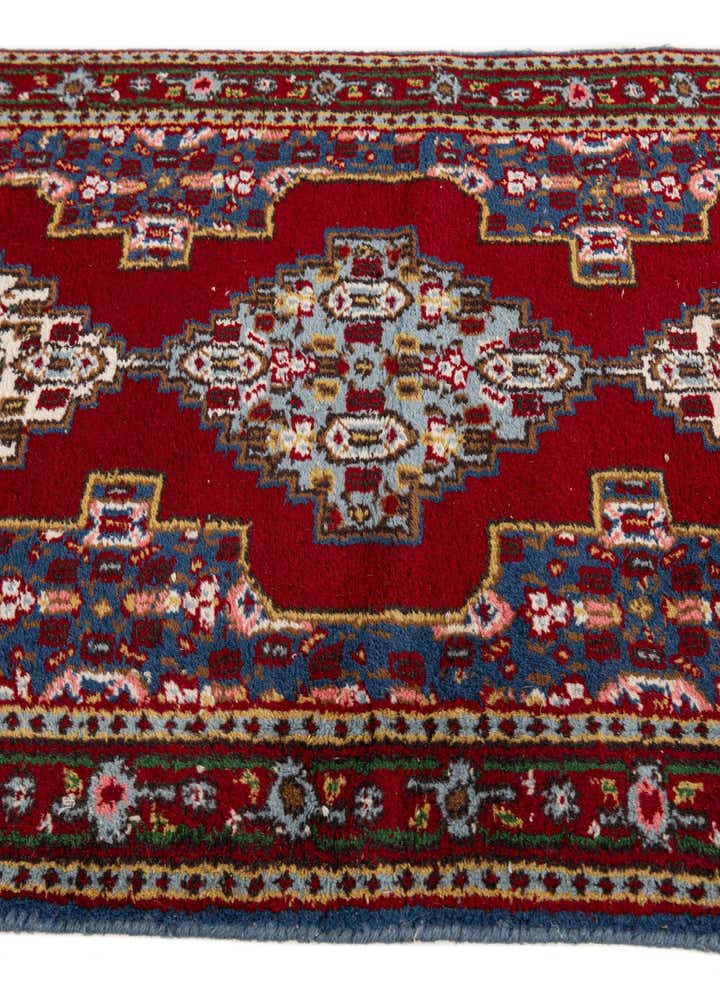 2' 1 x 4' 6 Hand Knotted Gharajeh Wool Runner Rug