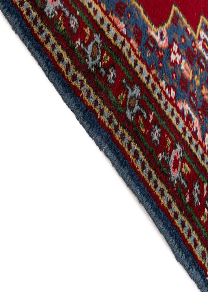 2' 1 x 4' 6 Hand Knotted Gharajeh Wool Runner Rug