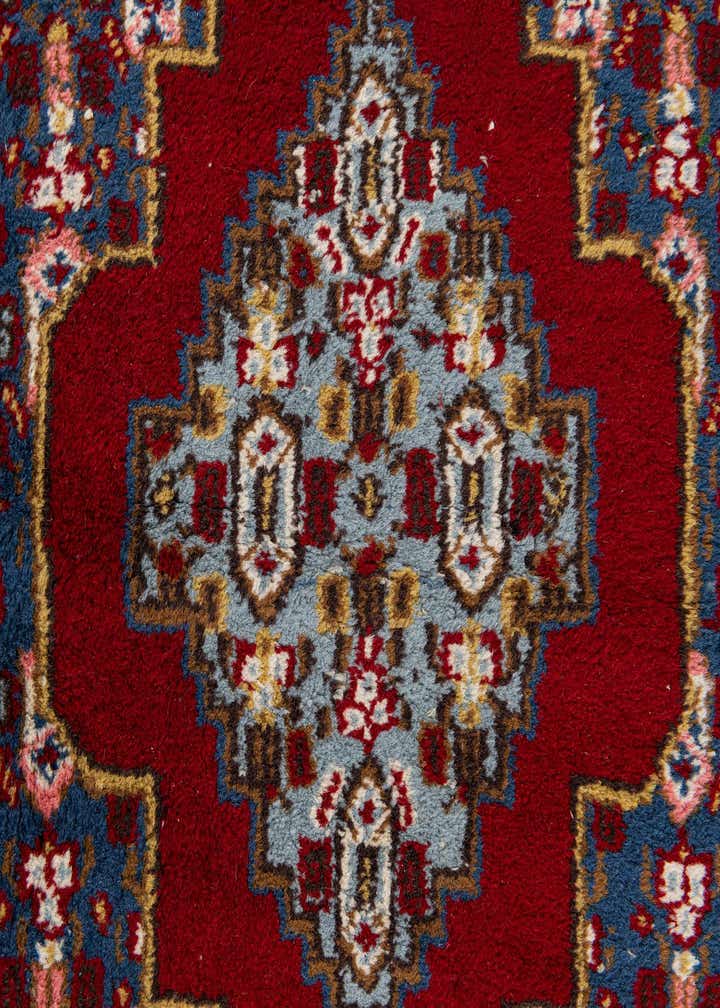 2' 1 x 4' 6 Hand Knotted Gharajeh Wool Runner Rug