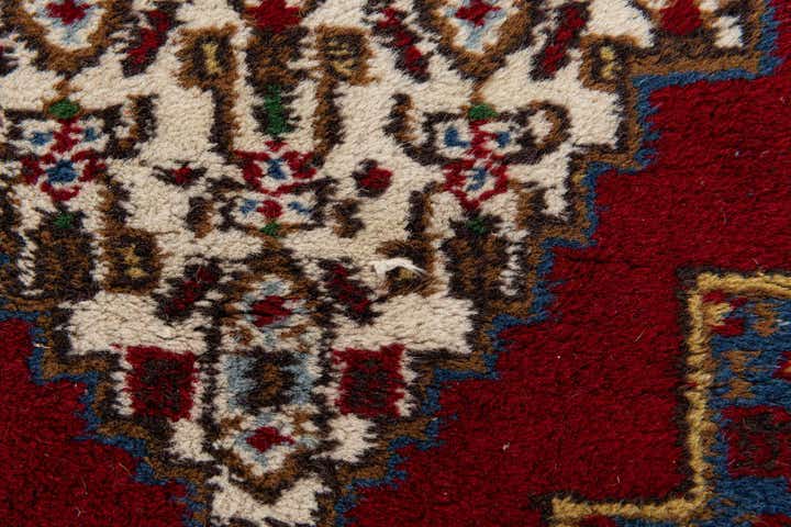 2' 1 x 4' 6 Hand Knotted Gharajeh Wool Runner Rug