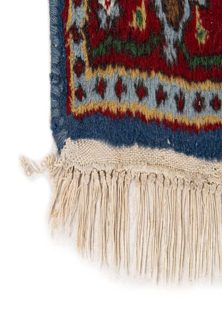 2' 1 x 4' 6 Hand Knotted Gharajeh Wool Runner Rug