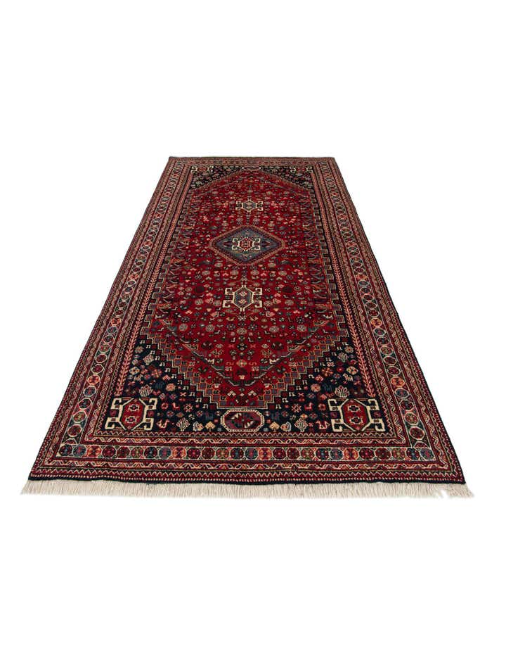 5' 7 x 10' 9 Hand Knotted Ghashghaei Wool Runner Rug