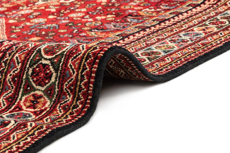 Detail image of 5' 8 x 11' Hand Knotted Ghashghaei Wool Runner Rug