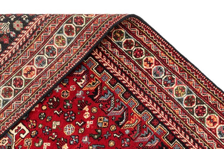 5' 8 x 11' Hand Knotted Ghashghaei Wool Runner Rug