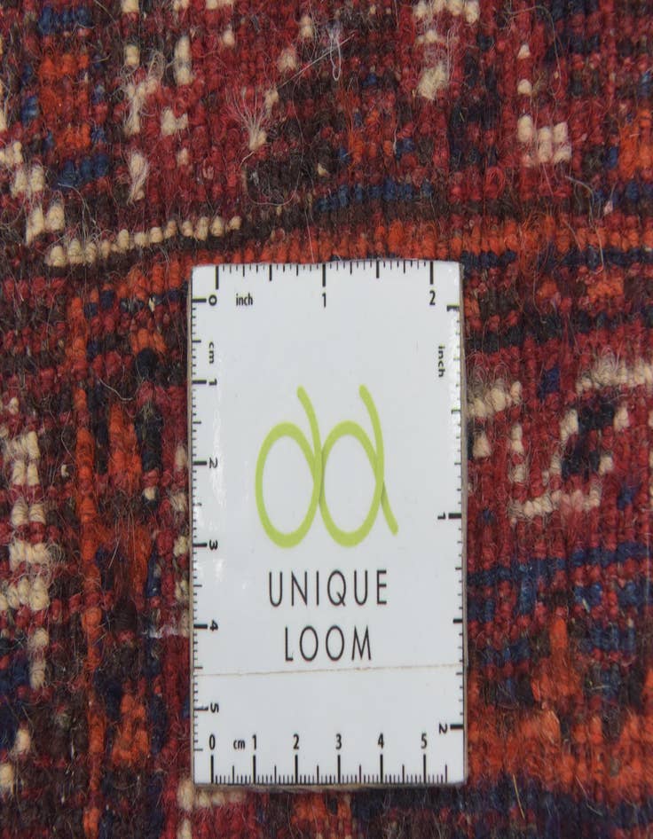 Detail image of 3' 10 x 10' Hand Knotted Ghashghaei Persian Wool Runner Rug