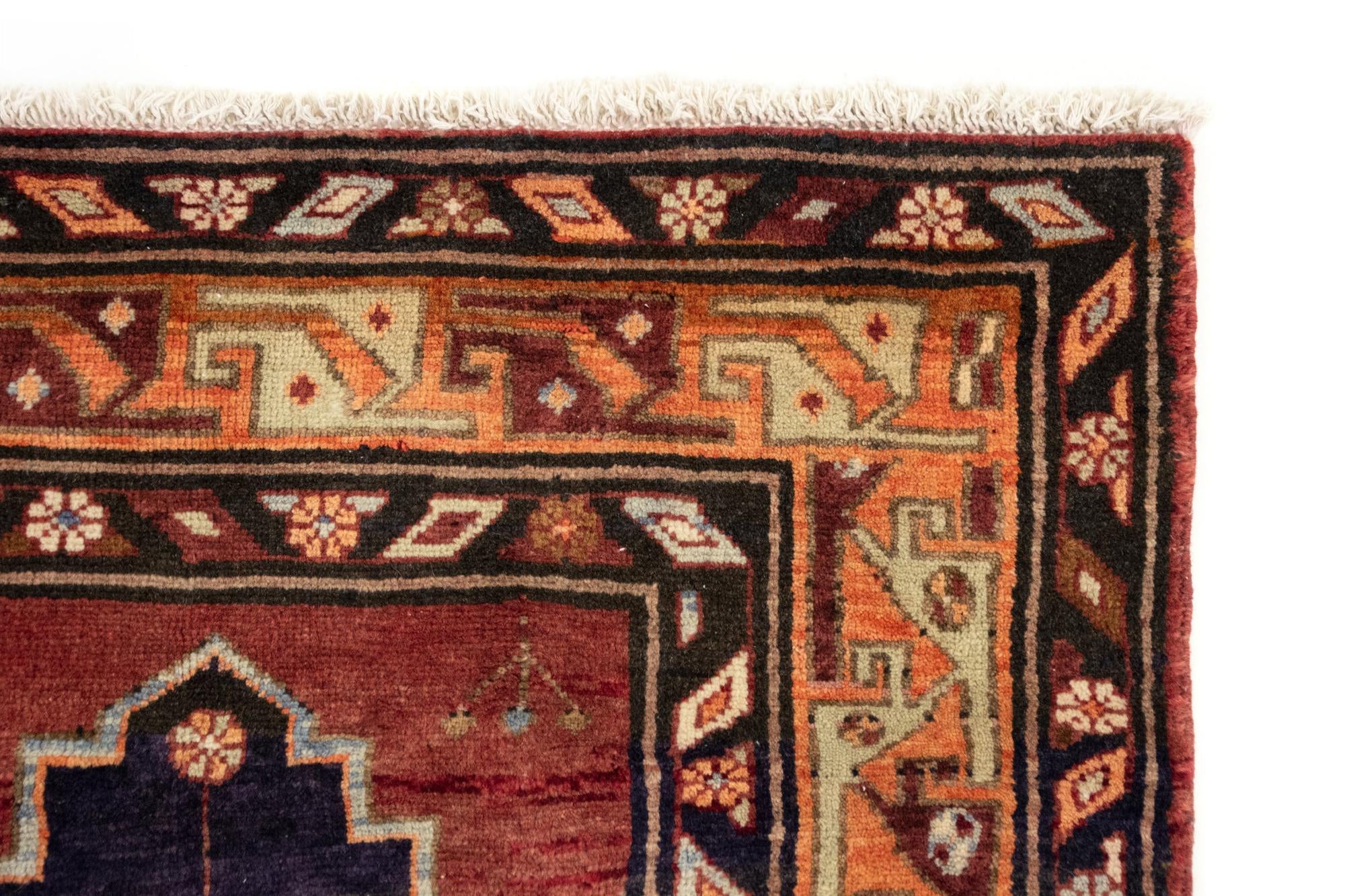 3' 7 x 12' 8 Hand Knotted Gholtogh Persian Wool Runner Rug