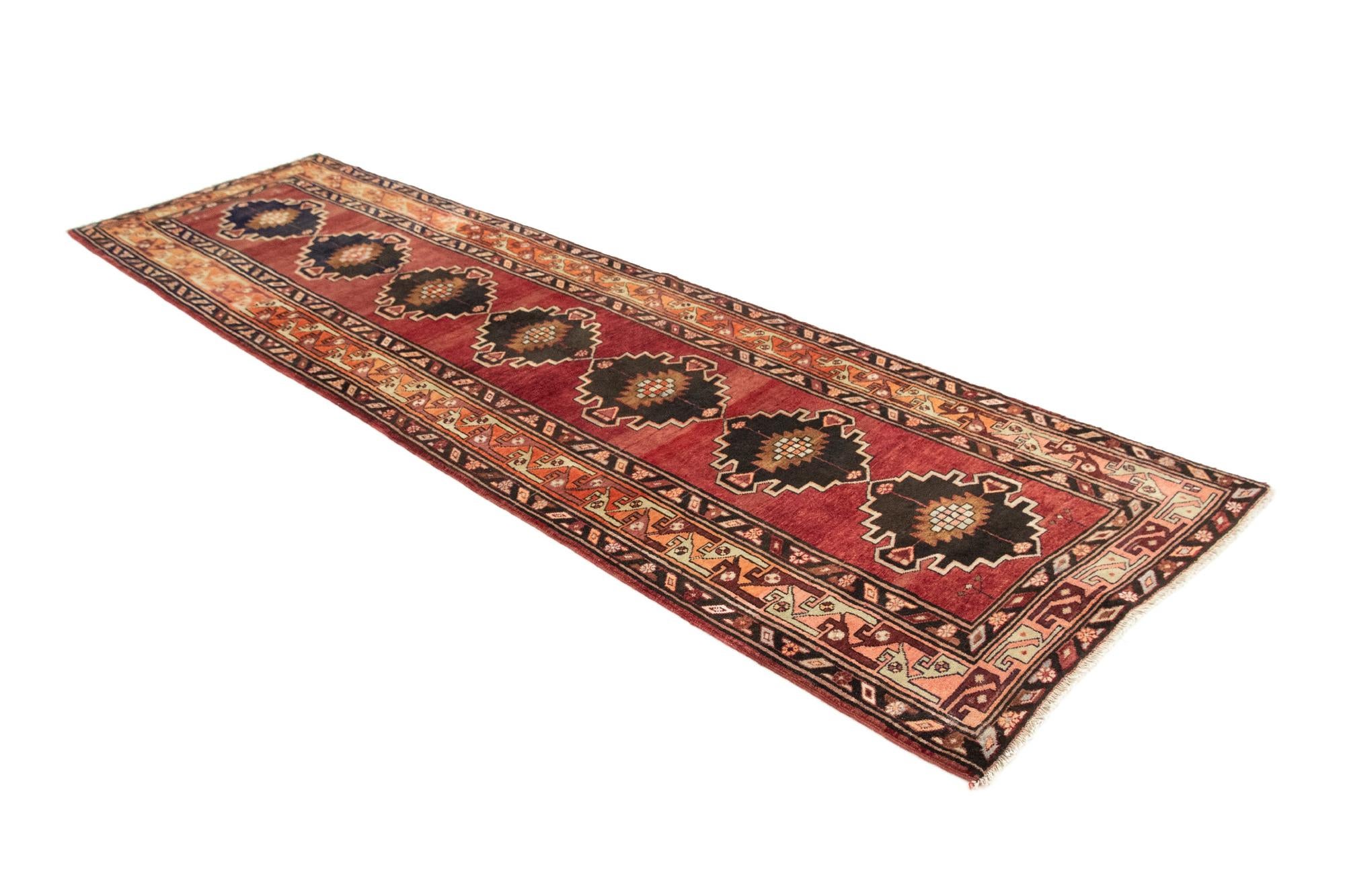 3' 7 x 12' 8 Hand Knotted Gholtogh Persian Wool Runner Rug