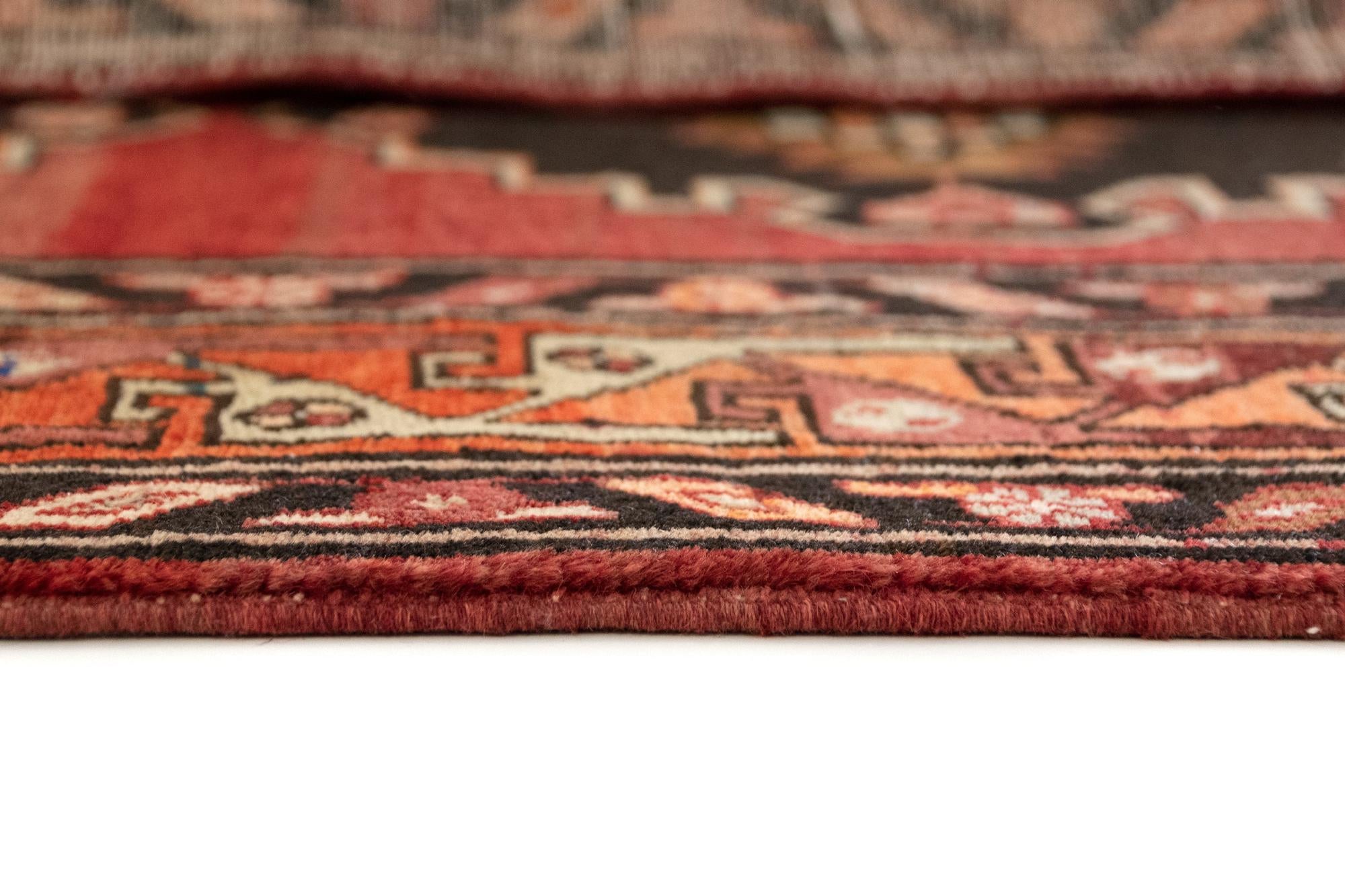 3' 7 x 12' 8 Hand Knotted Gholtogh Persian Wool Runner Rug
