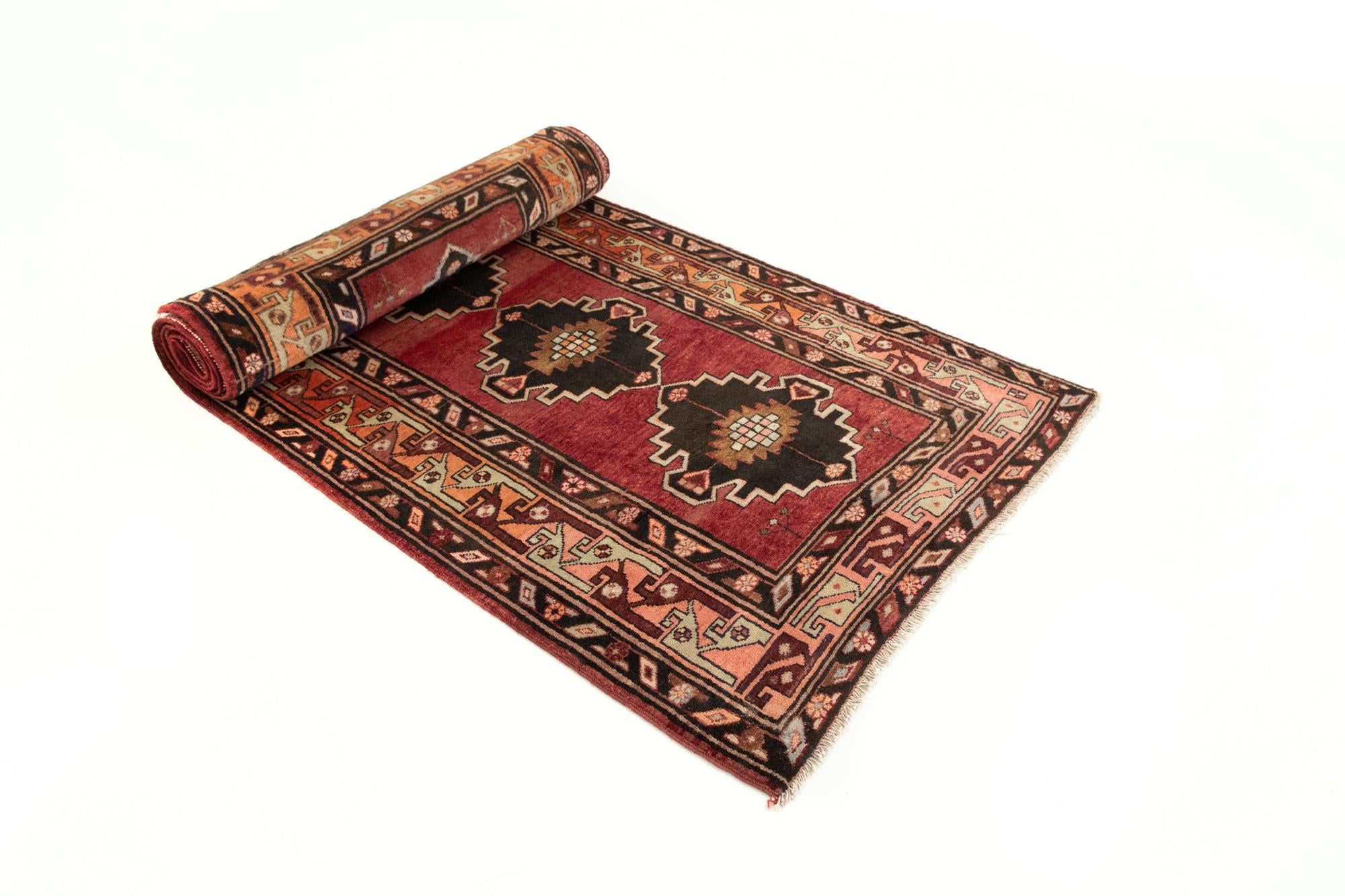 3' 7 x 12' 8 Hand Knotted Gholtogh Persian Wool Runner Rug