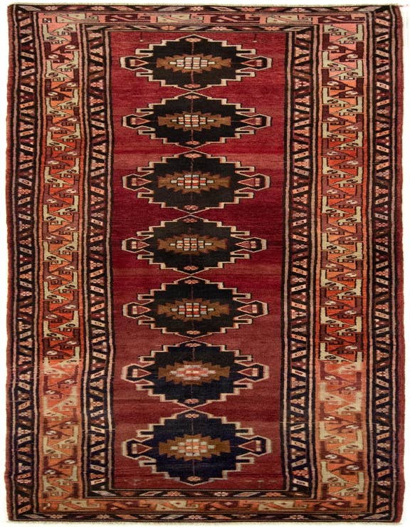 Detail image of 3' 7 x 12' 8 Hand Knotted Gholtogh Persian Wool Runner Rug