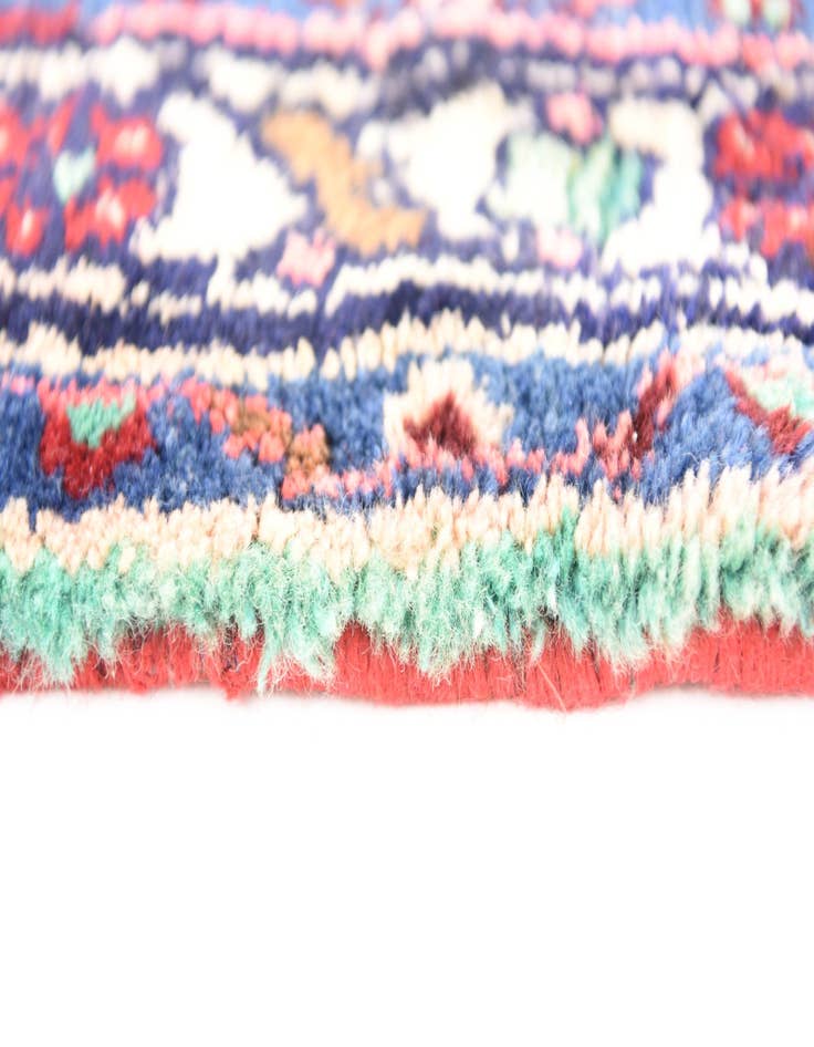 Detail image of 3' 4 x 10'  Hand Knotted Hamedan Persian Wool Runner Rug