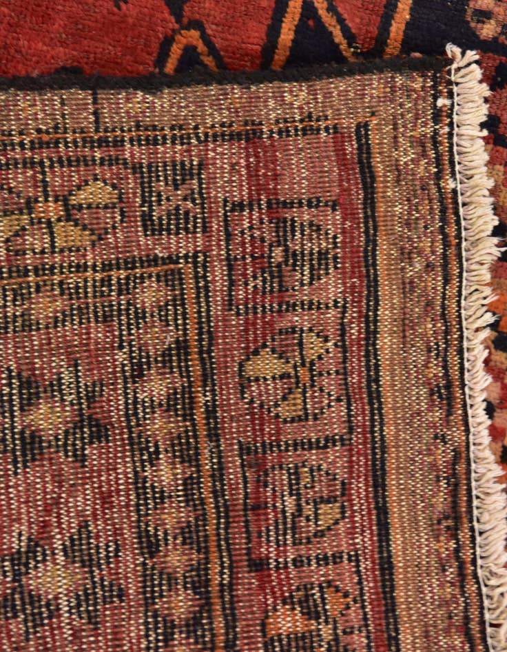Detail image of 4' 10 x 9' 9 Hand Knotted Hamedan Persian Wool Runner Rug