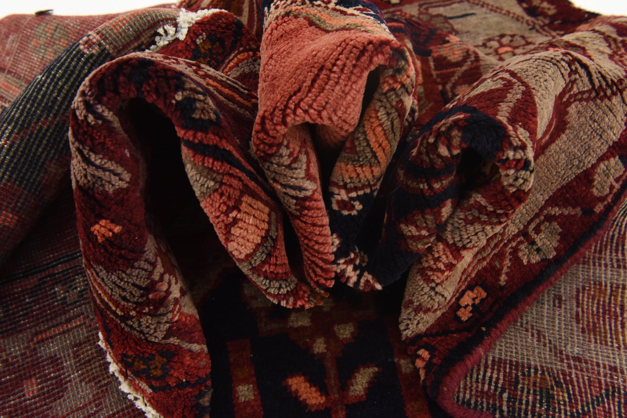 5' x 9' 8 Hand Knotted Hamedan Persian Wool Runner Rug