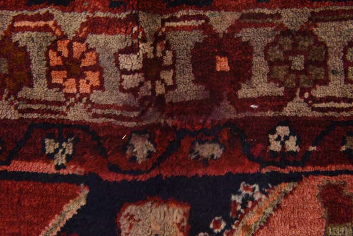 5' x 9' 8 Hand Knotted Hamedan Persian Wool Runner Rug
