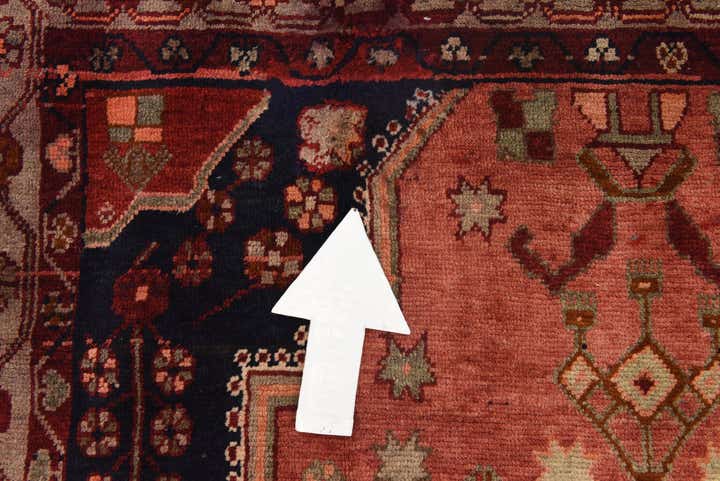 5' x 9' 8 Hand Knotted Hamedan Persian Wool Runner Rug