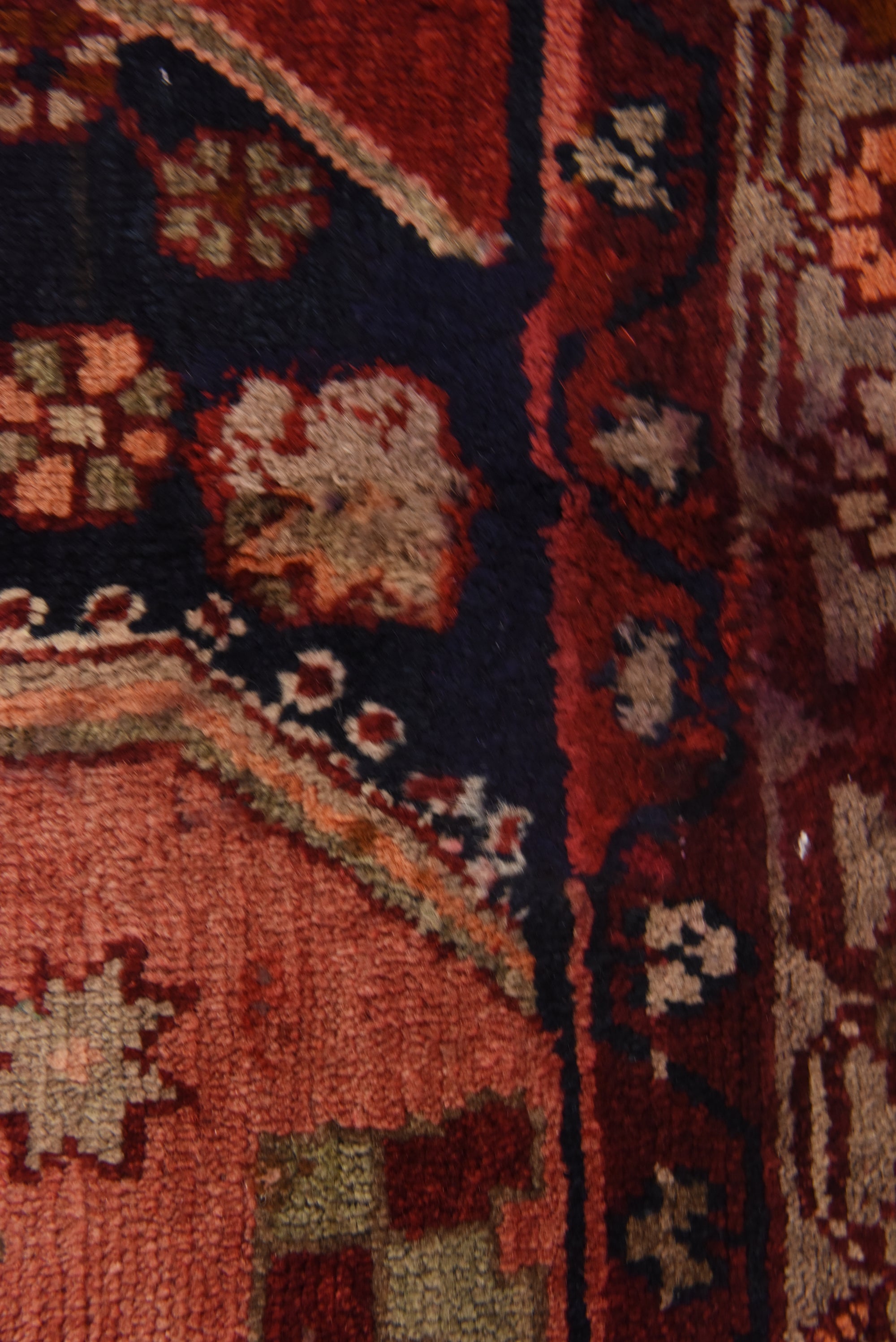 5' x 9' 8 Hand Knotted Hamedan Persian Wool Runner Rug
