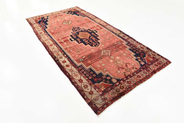 5' x 9' 8 Hand Knotted Hamedan Persian Wool Runner Rug